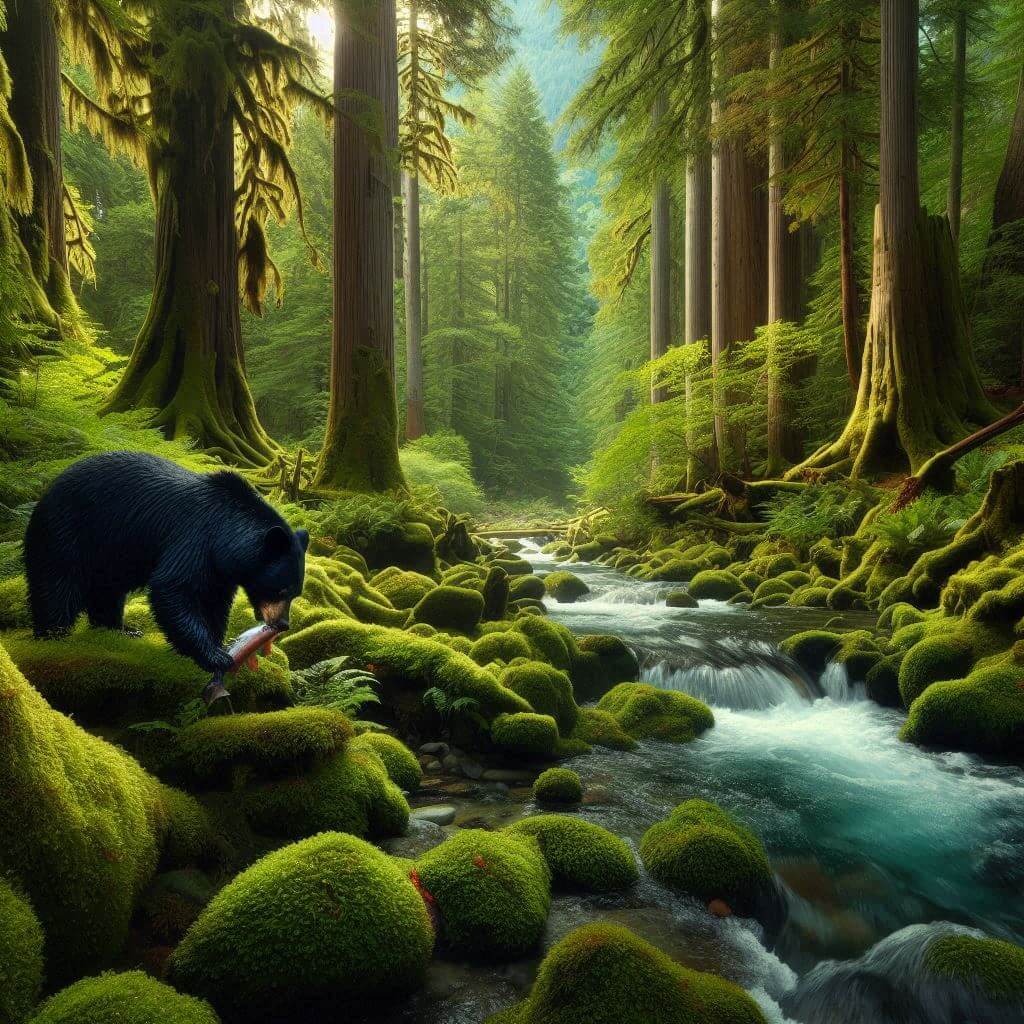 The Great Bear Rainforest in Canada